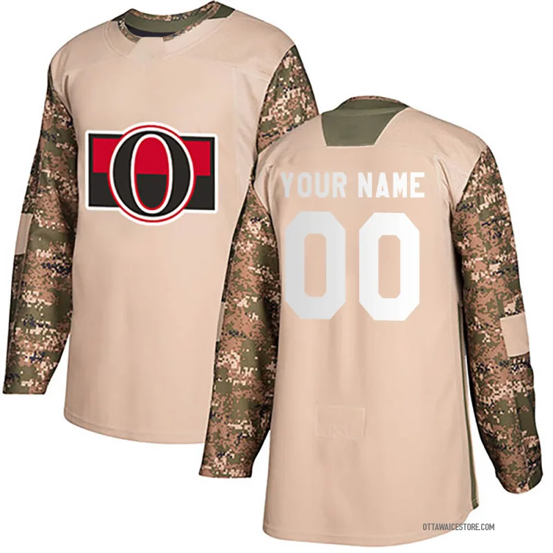 Camo Men's Custom Ottawa Senators Authentic Veterans Day Practice Jersey