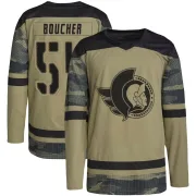 Camo Men's Tyler Boucher Ottawa Senators Authentic Military Appreciation Practice Jersey