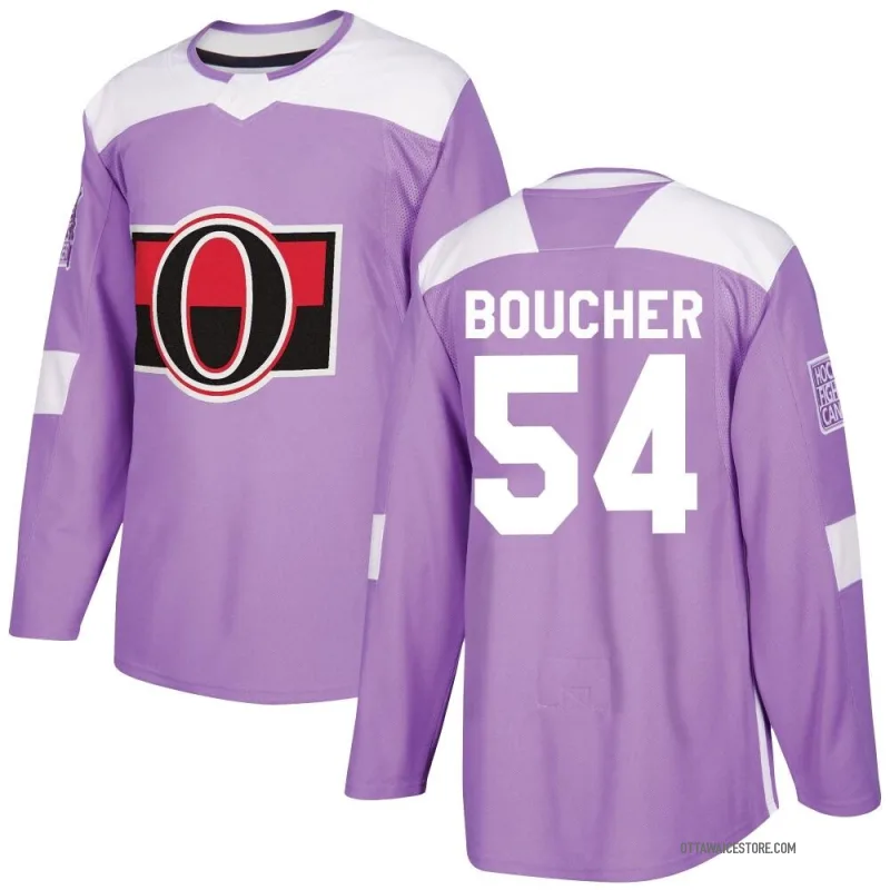 Purple Men's Tyler Boucher Ottawa Senators Authentic Fights Cancer Practice Jersey