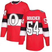 Red Men's Tyler Boucher Ottawa Senators Authentic 2017 100 Classic Jersey