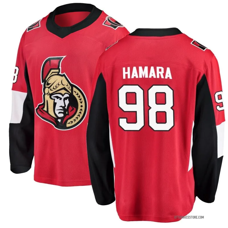 Red Youth Tomas Hamara Ottawa Senators Breakaway Home Jersey